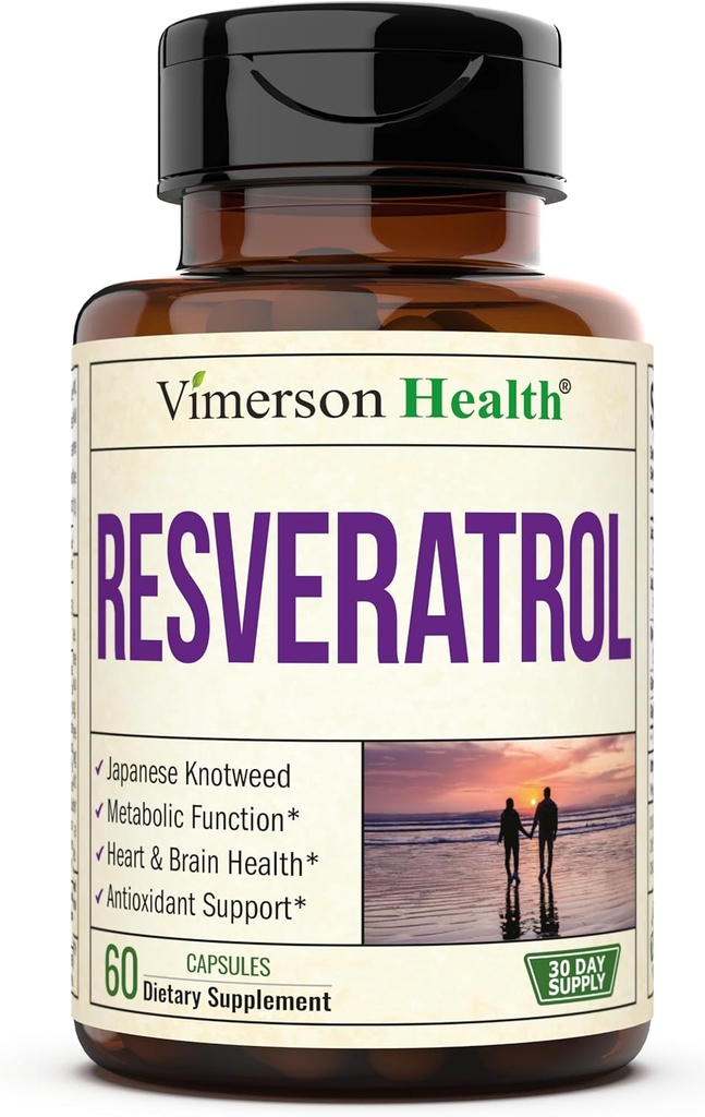 Japon Knotweed Capsules - Resveratrol Supplement 1000 mg Japonca Knotweed, Green Tea Extract, Quercetin, Grape Extract. Sağlıklı Aging & Cardiovascular Destek için Potent Antioksi. 60 Caps