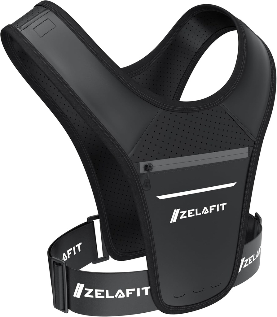 ZelaFitTM Running Vest for Women & Men Running Phone Holder – Ιδανικό για Running Gear, Running Accessories, Running Essentials - Ελαφρύς συρματόσχοινος Phone Holder for Running (Μαύρο)