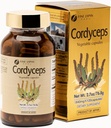 FINE JAPAN Cordyceps Mushroom Capsules - Premium Cordyceps Militaris ve Sinensis Optimal Sağlık Faydaları için Taklit, Easy-to-Sw Capsules