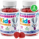 DR. MORITZ Elderberry Gummies for Kids and Yetişkinler (2 Pack) - Yaşlı Vitamin C ve çinko for Kids Immune Support - Vegetarian, Gluten Free
