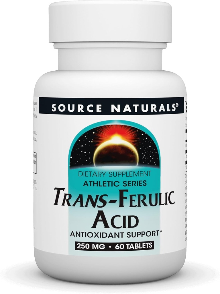 Source Naturals Trans-Ferulic Acid 250mg, 60 Tablet