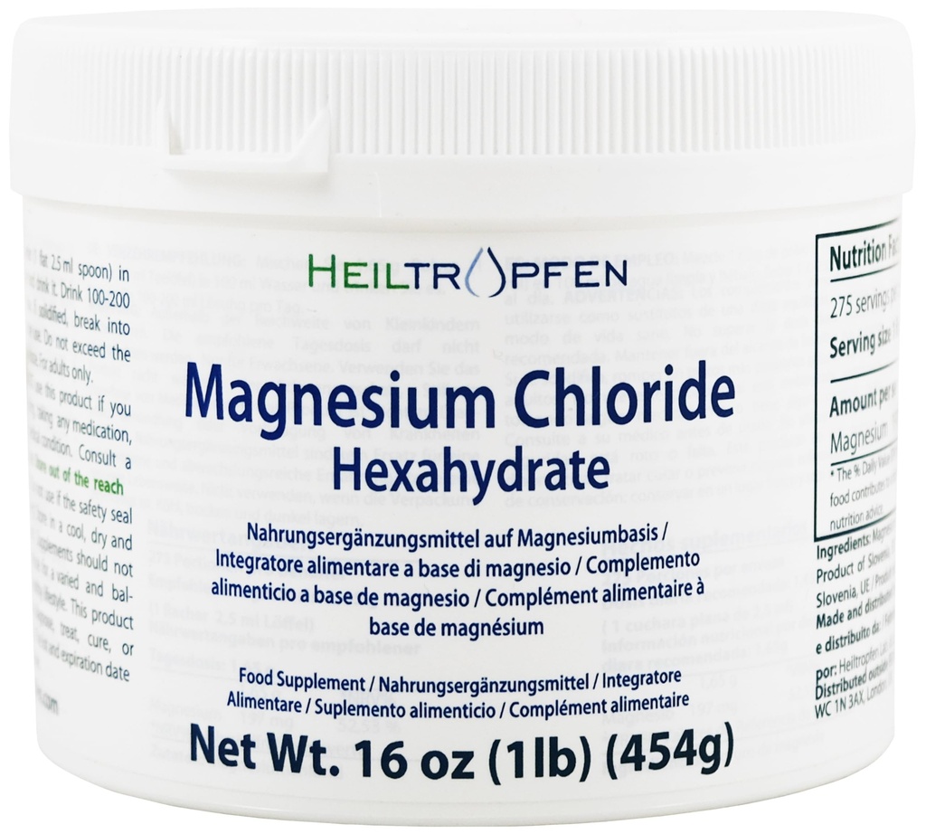 1 Pound Chloride Hexahidrat | Farm Grade Malzemeler | Kristal Toz | Pure Ph. EUR., BP, USP,% 100 | Heiltropfen®