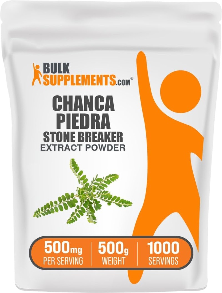 BulkSupplements.com Chanca Piedra Extract Toz - Chanca Piedra Stone Breaker, Kidney Support Supplement - Vegan & Gluten Free, 500 mg per Service, 500g (1.1 lbs) (Paket 1)