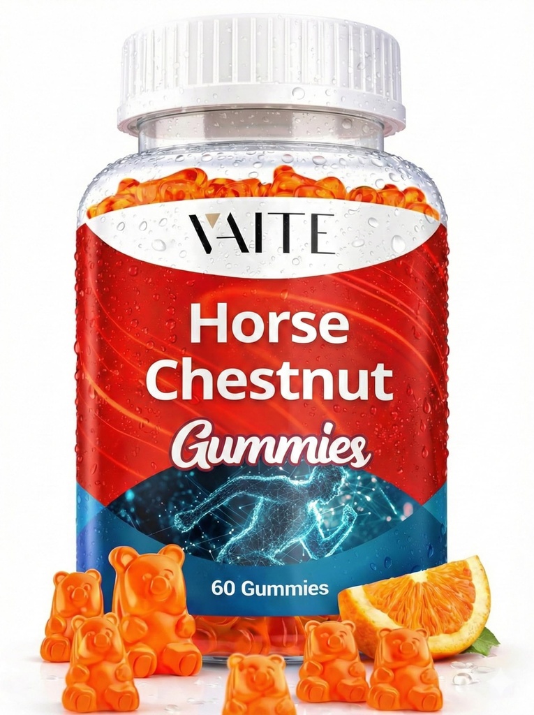 VAITE At Chestnut Extract Supplement, Vein Support Blood Circulation Supplements for Varicose Veins on Legs and Circulatory Supports, Horsechestnut Seed Butchers Broom Root, Non-GMO Gluten Free