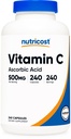Nutricost Vitamin C 500 mg, 240 Capsules, Vegetarian, Gluten Free & Non-GMO
