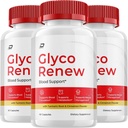 Glyco Renew Capsules, GlycoRenew Advanced Supplement, All Natural Formula to maintain Health Levels, maximum Strength Daily Formula, Glyco Renew Capsules (3 Pack - 180 Capsules)