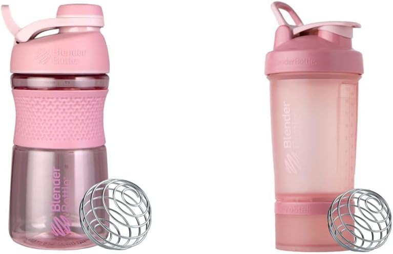 BlenderBottle SportMixer Shaker Şişe ve ProStak Sistemi Protein Shakes ve Supplement Storage için
