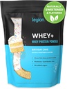 LEGION Whey+ Protein Whey Isolate from Grass Fed Cows - Whey Protein Isolate Powder Low Calorie, Non-GMO, Sugar Free, Lactose and Gluten Free, All Natural Protein Powder for Men & Women (60 Servings)