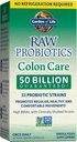 Life Probiyotiks for Women and Men - Raw Probiyotiks Colon Care 50 Milyar CFU ve Enzymes, Raf Stable Once Daily Acidofilius Probiyotik for Regularity and Immune Health Support, 30 Capsules