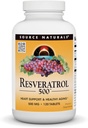 Source Naturals Resveratrol 500, Υποστήριξη Καρδιάς & Υγιεινή γήρανση *, 500 mg - 120 δισκία
