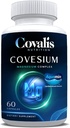 Covesium Magnezyum Kompleksi | 5 Türlü - Magnezyum Hydroxide, Glycinate, Citrate, Malate, Hoffman | Muscle Function | 60 Capsules