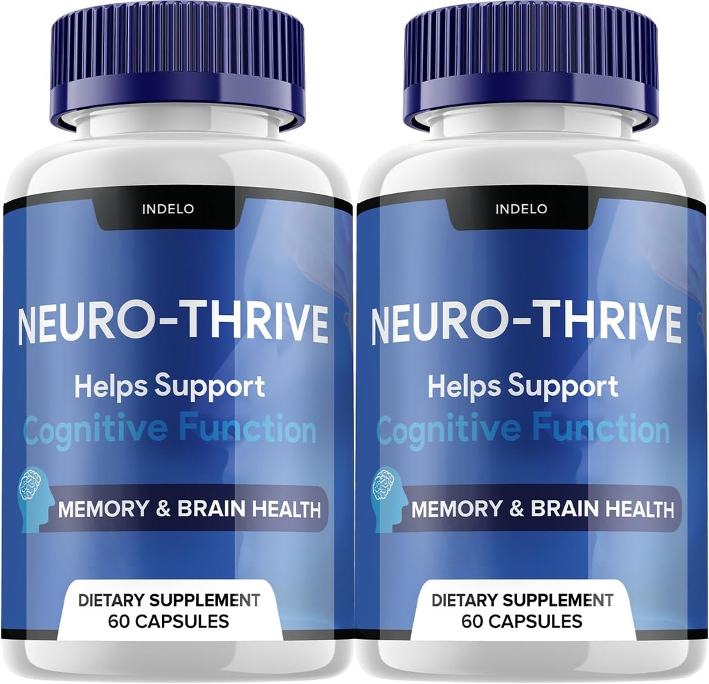 (2 Pack) Neuro Thrive Brain Supplement, Neuro Thrive for Memory Formula, Neuro-Thrive PQQ to Reduce The Negative Effects of Brain Fog Neuro-Thrive Cognative Function NeuroThrive Reviews (120 Κάψουλες)