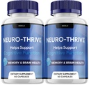 (2 Pack) Neuro Thrive Brain Supplement, Neuro Thrive for Memory Formula, Neuro-Thrive PQQ to Reduce The Negative Effects of Brain Fog Neuro-Thrive Cognative Function NeuroThrive Reviews (120 Κάψουλες)