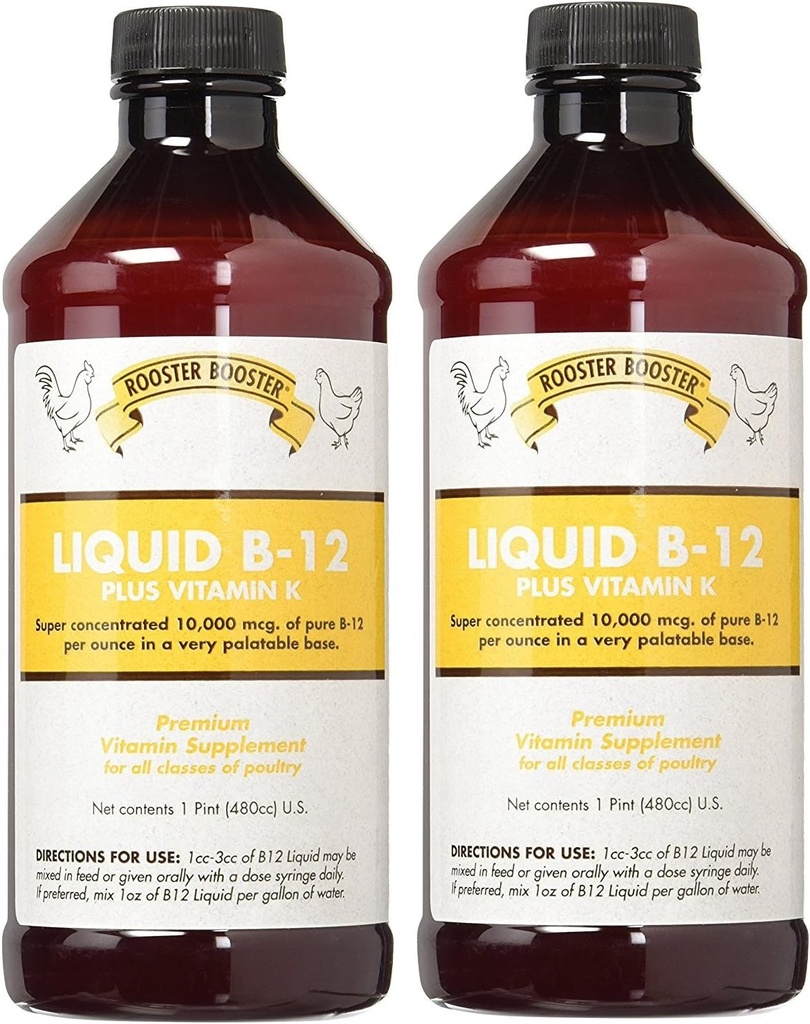 Rooster ATM (2 Pack) B-12 Liquid, 16-Ounce