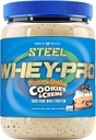 Steel Supplements Whey-Pro | Whey Protein Toz for Men and Women | Peanut Butter Cookies & Creme | 25 Servisler (1.82lbs) | BCAA Amino asitler | Essential Amino Asitler | Gluten Free | Low Carb