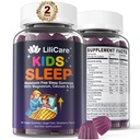 Çocuklar Uyku Gummies - Magnezyum Glycinate Gummies, Melatonin Free Sleep Aid | Magnezyum, Kalsiyum, D3, B6, L Theanine | Kid Melatonin Alternative for Restful Sleep (Pack of 2)