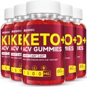 Keto ACV Gummies - 1500 mg Apple Cider Vinegar with Mother - Vegan, Non-GMO,Organic Apple Cider Vinegar Gummies for Women Men, Detox & Cleanse, 5 Pack