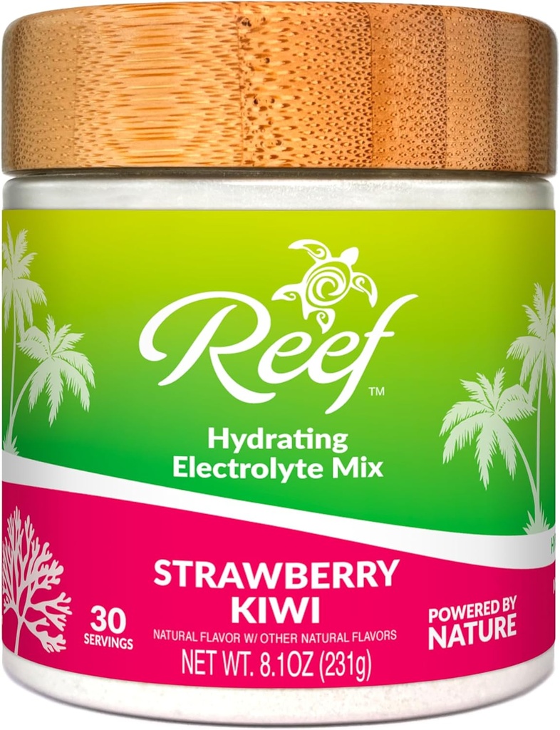 Hydrating Electrolyte Toz - Nature's Electrolytes + Real Fruit - Strawberry Kiwi, Nodrew Sugar, 5 Key Electrolytes + Vitamins, Trace Minerals, Non-GMO, 30 Hizmet