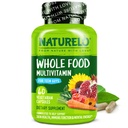 NATLO Teen Multivitamin - Tüm Gıda Genç Erkekler için Çokvitamin - Aktif Çocuklar için Mineraller Tamam - Bitki Ekstraksiyonları - Non-GMO - Vegan & Vegetarian - 60 Capsules