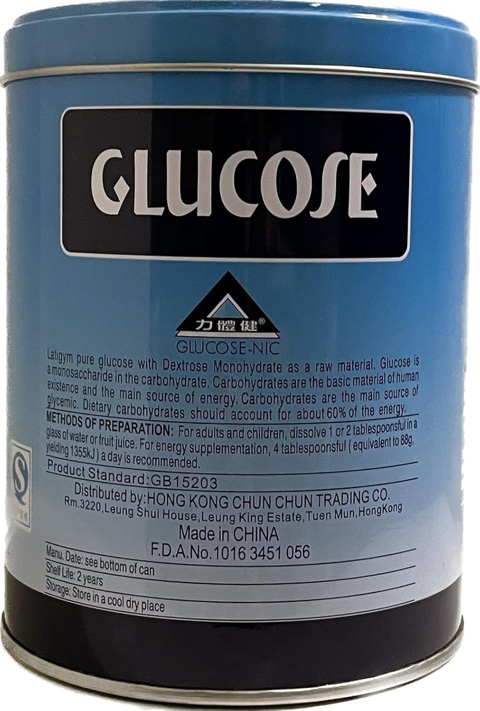 15.69oz Glucose - NIC Hızlı Enerji Gündelik Tamam, 1 Paket