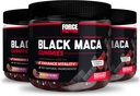 Kuvvet Faktörü Black Maca Gummies, 3-Pack, Black Maca Root to improve Male Vitality, Art & Strength, BioPerine for Superior Abors, Delicious Passion Berry Flavor, 180 Gummies
