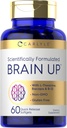 Carlyle Brain Up Supplement | 60 Softgels | L-Theanine, Bacopa & B-12 | Non-GMO, Gluten Free