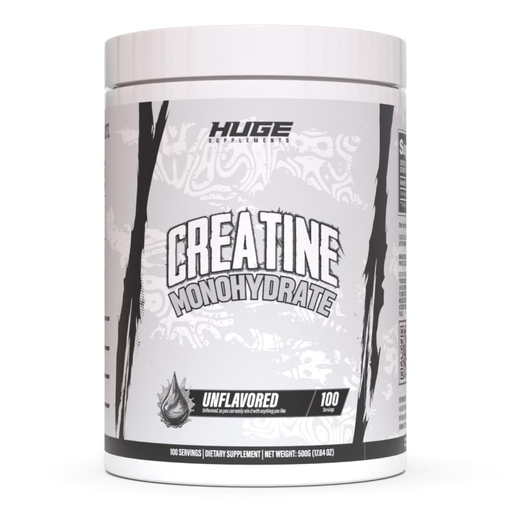 Pure Micronized Creatine Monohydrate Powder - Third Party Tested, 500 Grams, Micronized for Optimal Abvorvation, Clinically Dosed, No Πρόσθετα, Unflavored & Easy to Mix (100 Servings)