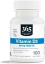 365 by Whole Foods Market, D3 Softgels, 1000 IU, 100 CT