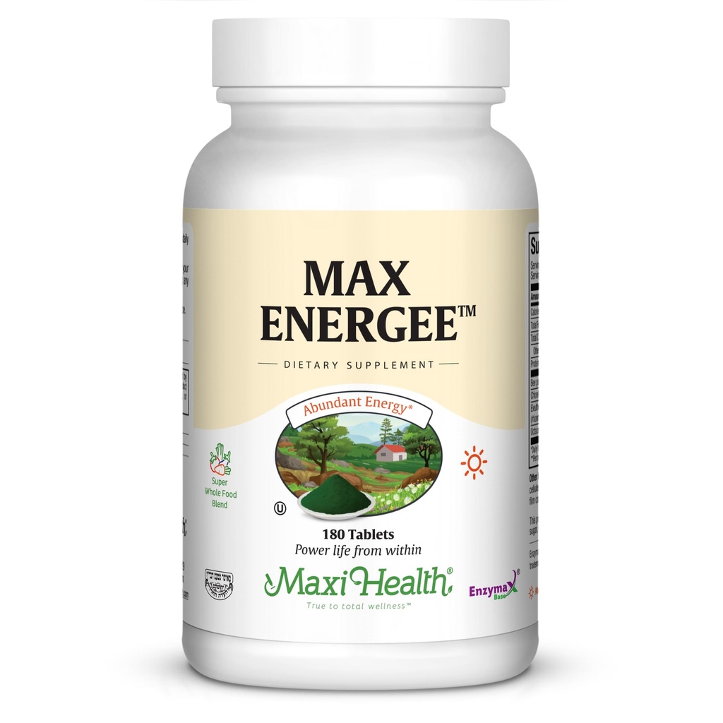 Maxi Health Max Energee - Doğal Enerji ve Stamina ATM - 180 Tablet - Kosher