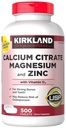 Kirkland Signatureuba Citrate Magnezyum ve çinko, 500 Tablet