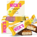 Nick's Chocolate Caramel protein Bars – 12.Count Box | Yüksek Protein, Low Calories, Low Carbs, Keto Friendly, No add Sugar