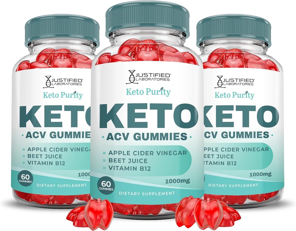 (3 Pack) Hızlı Formula 1000 ACV Gummies Gelişmiş Formula 1000MG Keto Puritry Keto Gummies Apple Cider Vinegar Formula B12 Vegan Non GMO 180 Gummys