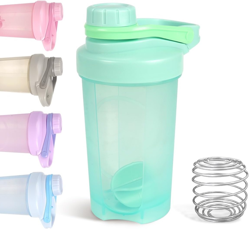 D.Y.A. 16oz Shaker μπουκάλι, Leak Proof Sports Shaker Cups για την πρωτεΐνη Shakes, Shaker μπουκάλι για την προ προπόνηση και τα ταξίδια για να πάει, BPA δωρεάν και εύκολο καθαρό shakeer πρωτεΐνης μπουκάλι, πράσινο