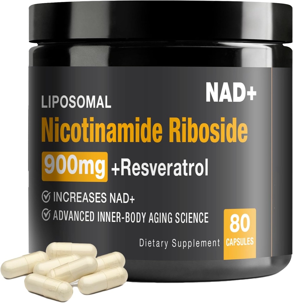 NAD+ Supplement - NAD+ Alert for Yetişkinler 900 mg with Nicotinamid Riboside (NR) ve Resveratrol Quercetin USA-063-0911XL-141NAD