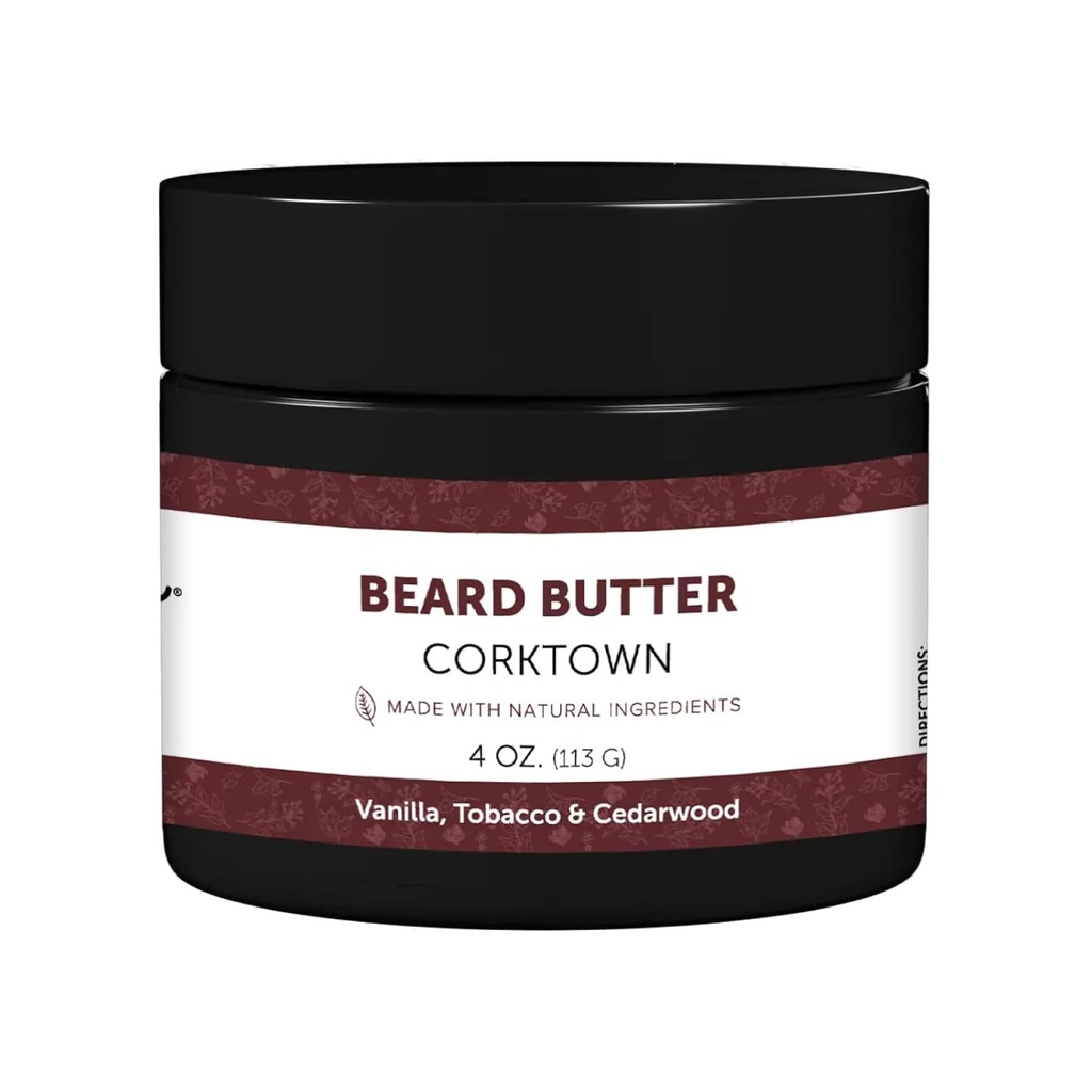 Detroit Grooming Co. Beard Butter for Men | Softens, Sabens & Hydrates with Safflower Oil & Shea Butter | Corktown Scent, 4oz