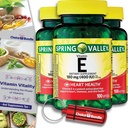 Choice Sche Spring Valley Vitamin E Heart Health Diyetary Supplement Softgels 180 mg (400 IU) 100 CT 3 pk (300 Toplam) + "Vitamin Vitality" Guide & Beauty Pill Container (5 Madde)!