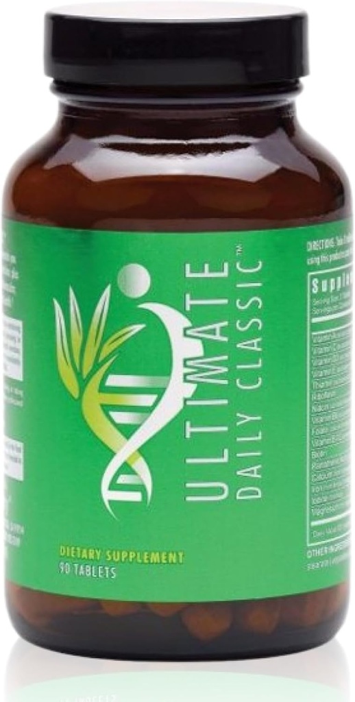 Youngevity Ultimate Daily Classic - Temel Vitaminler, Mineraller, Amino Asitler ve Antioksi-Rich Botanikleri - Kartiovascular, Beyin, Bone ve Ortak Sağlık - 90 Tabletler