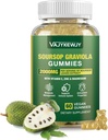 Soursop Graviola Gummies - 2000 mg Ekstra Güçlü Soursop Dersiyon, C vitamini, çinko & Bütün Doğal Gıda Immunity, Vegan, 60 Gummies