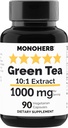 MONOHERB Yeşil Çay 1000 mg - 90 Vegetarian Capsules