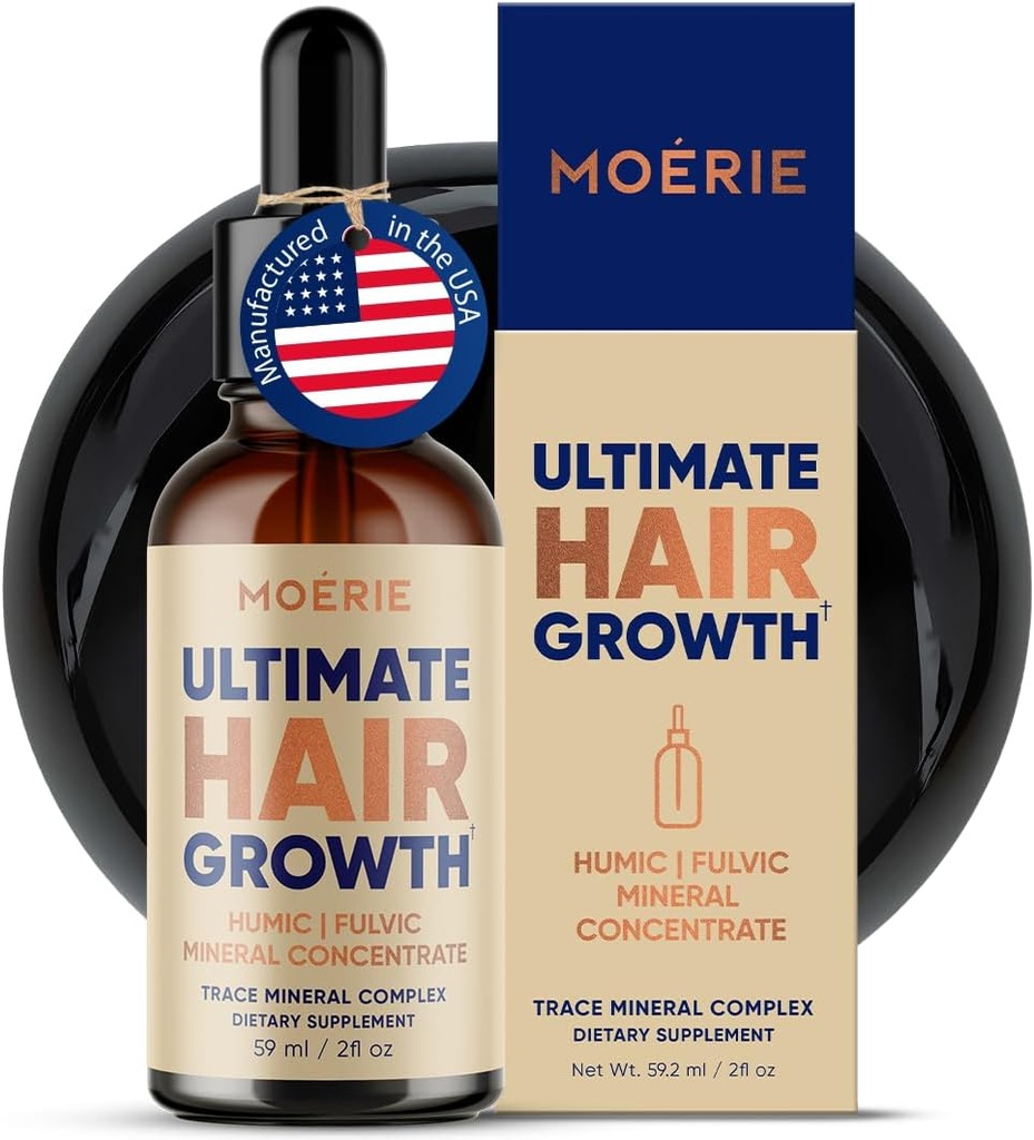 Morerie Fulvic Acid & Humic Acid Trace Mineral Drops - 77 Trace Minerals, 18 Amino Acids, 5 Vitamins - Fulvic Humic Mineral Blend - Υγρά Ορυκτά Συμπληρώματα - 2fl oz