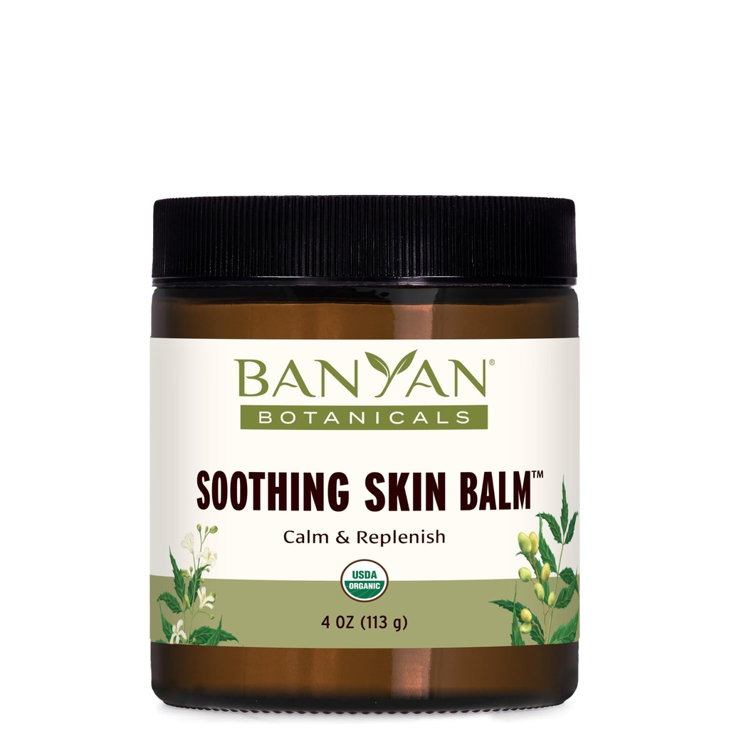 Banyan Botaniks Soothing Skin Balm – Organik Herbal Skin Care Neem Leaf ve Vetiver ile Salve – Soğutma ve Soothing Balm For Natural Skin Health – 4 oz – GMO Sustainable Sourced Petrol Ücretsiz
