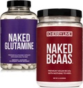 NAKED Cherry Lime BCAAs 34 Sevings + Pure L-Glutamine 240 Κάψουλες Δέσμη: Μη ΓΤΟ, Χωρίς γλουτένη, Ανάκτηση μυών, Τίποτα Τεχνητό
