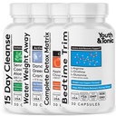 Gençlik ve Tonic Bedtime Trim Detox Cleanse Kick Off Kilo Yönetimi - 120 Pills