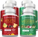 Onaylanan Bilim Meyveleri ve Veggies - 42 Bütün Meyve ve Veggie Supplement - Gelişmiş Sağlık ve Yaşam - Günlük Doğal Vitaminler, Mineraller, Antioksiler - 270 Capsules Her - 3Month Supply