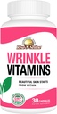 Rise-N-Shine Wrinkle Vitamins Skin Supplement Face Mask with Collagen, Resveratrol, Aloe Vera, Grape Tohum ve 30 Kont