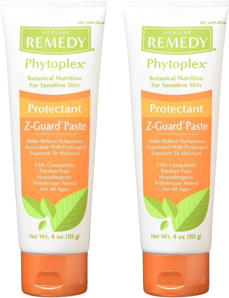 Medline Remedy Phytoplex Z-Guard Skin Korumalı Paste, 4 Ounce (Pack of 2)