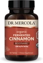 Dr. Mercola Biodynamic Organic Fermented Cinnamon - Supports Metabolic Health - High-Flavono Cinnamon Extract - USDA Organic, Non-GMO, Gluten-Free & Soy-Free - 90 Tabletler