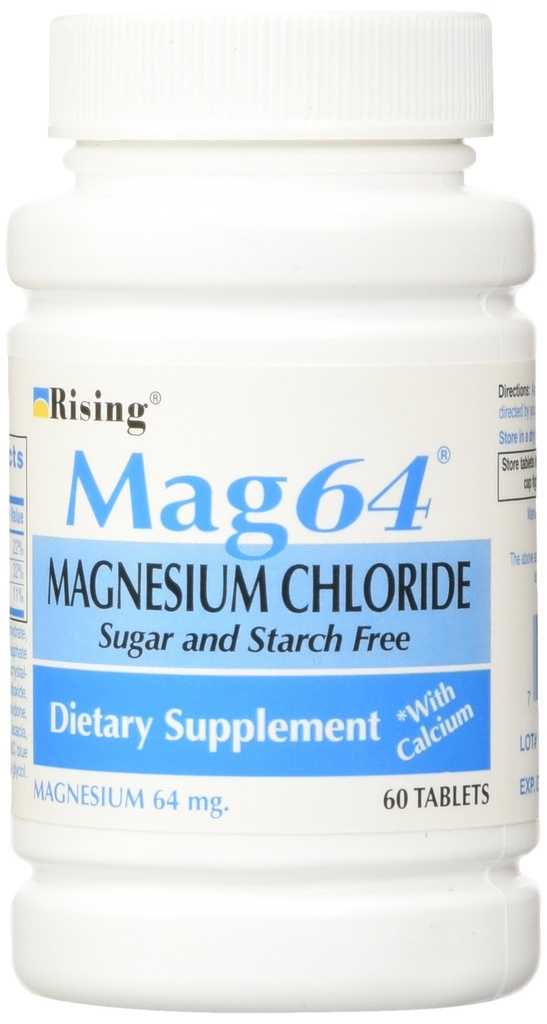 Mag 64 Diyetary Supplement Tabletler, 60 Kont (Pack of 3)