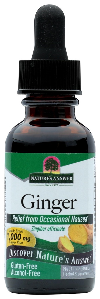 Doğanın Yanıtı Alkol Özgür Ginger Root, 1-Fluid Ounce | Inflammatory Support | Supports Digestion Support